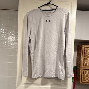 Under Armour Men's Light Gray Long Sleeve Tee size XL 12:26